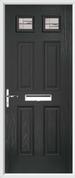 4 Panel 2 Square Composite Door regal corenet glass