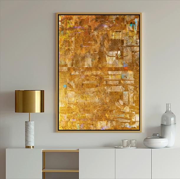 Gold Abstract Art, #Gold art, #abstract art, #Dubois Art