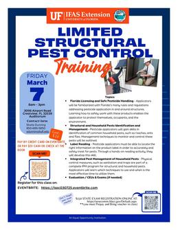 Limited Structural Pest Control Flyer