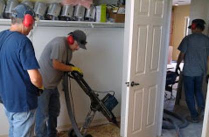 DustBusters Flooring Removal team in action