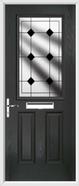 2 Panel 1 Square Composite Door resin lead