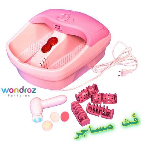 Foot Massager Pedicure Spa Tub in Pakistan Infrared Electric Pedicure with Facial Brush Hard Skin Remover Islamabad