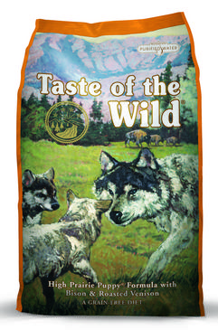 Taste of the Wild High Prairie Puppy kibble dog food with Bison and Venison