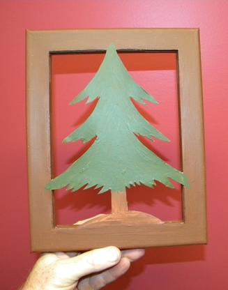 How to make Canvas Silhouette Christmas Decorations. www.DIYeasycrafts.com