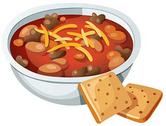 Chili, Potato Wedges, Bread Sticks