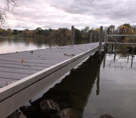 Pile driver, docks on fox river, dock builders, piling dock, redin, shoreline work