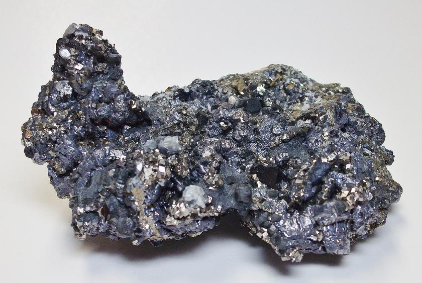 Boulangerite, Galena & Sphalerite crystals - Trepca complex, Kosovo