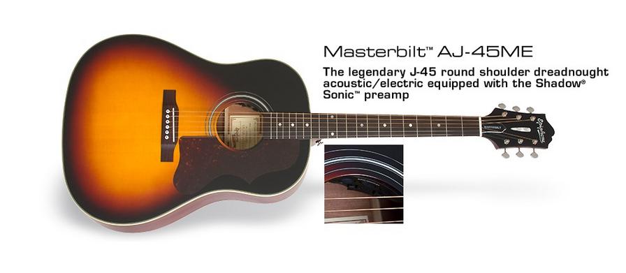 見事な創造力 ☆ぎたろう様専用☆Epiphone AJ-45ME MasterBuilt