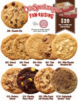 Cookie Dough Fundraising - Otis Spunkmeyer Cookie Dough