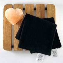 Black washcloth for your face - soft make-up remover cloths - Fairface Darks