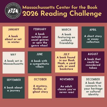 2026 Mass Center for the Book Reading Challenge