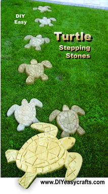 How to make a path of Sea Turtle concrete stepping stones