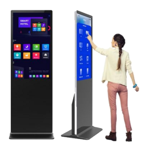 Vertical Touchscreen Kiosk, Information Touch Totem Rental Dubai, Abu Dhabi