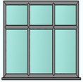 Style 55 anthracite grey window