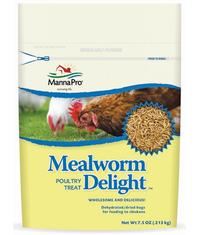 Manna Pro Mealworm Dellight we have in different size packages