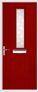 1 Square Composite Door bubbles glass