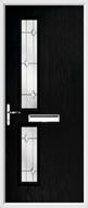 2 Square Composite Door regal opal glass