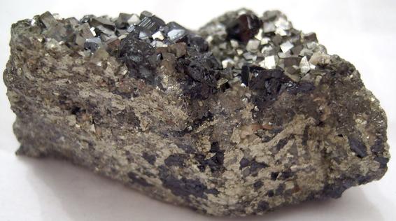 ARSENOPYRITE and SPHALERITE, Noche Buena Mine (Mina Noche Buena), Noche Buena, Mun. de Mazapil, Zacatecas, Mexico