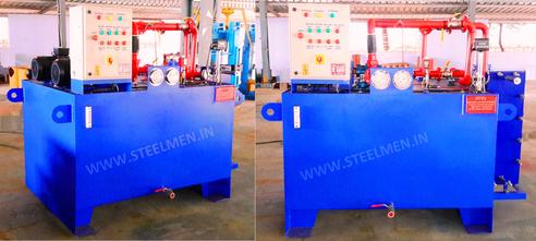 Y-TABLE FOR ROLLING MILLS, OIL LUBRICATION SYSTEM (Capacity - 50 LPM to 300 LPM), AUTOMATIC BUNDLING MACHINE, Hot Billet Shear, Billet Charging Grate, Flywheel, Gear Boxes, Mill Stands, Shearing Machines, Conveyor Rolls, Spindle Carrier, Pinch Rolls, Tilting Tables, Twin Channel, TMT Quenching System, Tail Breaker Pinch Rolls, Oil Lubrication System, Guide Box & Twist Pipes Mechanical Pusher, Mill Accessories, TMT Chain Transfer System, Recuperators, Cooling Tower, gear coupling, universal spindles, steel rolling mill, rolling mill items, steel plant machineries, steel plants, CCM, Continuous casting machine, steel melting, steel makers, leju Thomas, 9310524787, Gear boxes, Pinion stands, Rolling mill Stands on Fiber& bearings, Roller tables, Tilting tables, Y tables, Guide boxes, Chocks, Couplings, Spindles, Rotary shears, Flying shears, Cantilever type pinch Rolls, Tail Breaker pinch Rolls, Quenching Systems (for 8-16 mm, 16-25 mm, & 25-32 mm), Twin channel, Hot Rolling Mills, Shears, Automatic Cooling Bed, Quenching Boxes, Twin Channel Machine, Mill Stands, Cold Rolling Mills, Gear Couplings, Industrial Gear Box, Punching Cropping Machine, Hot Saw, Transmission Tower Machinery, Chain Transfer Systems, Product Design Development, Hot Rolling Mills Bar Rolling Mill Hot Rolling Mill Equipment Slit Rolling Mill Shears Flying Shear Crank Shear Continuous Rotating Shear Disc & Drum Shear Automatic Cooling Bed Quenching Boxes TMT Quenching Boxes Twin Channel Machine Industrial Gear Box Helical Gear Box Rolling Mill Gear Boxes Mill Stands Rolling Mill Stands TMT Mill Stands Housingless Mill Stands Cold Rolling Mills Gear Couplings Gear Jobwork Punching Cropping Machine Hot Saw Traveling type Hot Saw Fixed type Hot Saw Transmission Tower Machinery Chain Transfer Systems Product Design Development, Turnkey Solutions For Hot Rolling Mills Coilers Mill stands Shears & hot saws Twin channel Cooling beds Gear boxes & pinion stands TMT Equipment, Rolling Mill Machines Blade Grinding Machine Hot Saw Machines Straightening Machine Hydraulic Pusher, Hydraulic Cylinders, Ejectors, Hot Rolling Mill Flywheels Gear Boxes Mill Stands Gear Couplings Material Handling Equipment TMT Equipment Cooling Bed Shearing Machines Straightening Machines Spare Parts Of Rolling Mills Other Allied Equipments Bending & Time Machine Workshop Machinery, ♦ Bar Mills ♦ Structural Steel Mill Wire Rod Mill with Bar in Coil Line Rolling Mill for High-Grade Steels Section Mill High Speed Laying Head with Gear Box Crank Lever Shears Crank Shears Housingless Stands Double Crank Shears Rake Type Cooling Conventional Mill Stands Gear Boxes Rod mill block Varioblock Flying Shear • Tail Braking Pinch Roll • Cold Shear, Starting Stock Billets 160 x 160 x 12,000 mm 130 x 130 x 12,000 mm Furnace Group Charging grate, Hot charging, Elevator, Induction online heater Finished product Rebar 8 three-strand slit TMT Rebar 10 two-strand slit TMT Rebar 12-40 mm TMT Flats, angles and channels are possible too Sub-bundles 100-400 kg Master bundles 1 MT-3 MT Furnace Capacity 80 MT/h Main train Single-strand H/V arrangement, two strands are H/V type Roughing train : 4 off Model 600, 2 off Model 440, Free outlet after stand # 2 Intermediate train : 4 off Model 440, 4 off Model 340 Finishing train : 6 x Model 340 Associated shears Loopers : 8 off vertical, 6 off Single strand, 2 off multi strand Capacity 400,000 MT/y Cooling bed group Water quenching line, Thermex Cooling bed shear Cooling bed 66 x 10 m Finished speed 16 m/s (20 m/s) Material grades Carbon steels, Alloyed Structural Steel grades Continuous finishing shop Stationary cold shear 3,000 kN Counting system Small bundle forming 4 off Tying machine Various associated equipment, e.g. stoppers, chain transfers, roller tables, Starting stock Blooms 180 x 180 x 8,000 - 12,000 mm 300 x 300 x 8,000 - 12,000 mm Finished product Rebars 28 - 40 mm Rounds 30 - 100 mm dia. Hexagons 50 - 80 mm Flats 8 x 30 - 60 x 150 H-Beams 100 - 180 mm I-Beams 100 - 200 mm T-sections 75 - 140 mm Channels 100 - 200 mm Angles 80 x 80 x - 200 x 200 mm U-type sections for mine timbering 18U, 25U,29U Bundle/stack length 6 - 24 m Bundle/stack weight 2 - 5 t Furnace capacity 116/143 t/h Annual capacity 700,000 t/y Finishing speeds 6 m/s Material grades Carbon steels, Alloyed structural steel,Antifriction bearing steel Furnace group: Elevator (for hot charging), charging grate,weighscale, descaler, insulated holding tunnel Mill train: Single strand Roughing train 4 x Model 670, 1 x Model 760(V-H-HV-H) Intermediate train: 2 x Model 760, 4 x Model 670(H-H-H-UR-UR-HV) Finishing train: 5 x Model 670 (UR-HV-UR-HV-FUR) Associated shears Loopers: 4 x vertical Cooling bed group: Water cooling line, pinch roll unit Cooling bed shear Cooling bed 84 x 19 m Short-bar collecting device Continuous finishing shop In-line straightening machine (10 rollers) Hot saws: 1 x stationary, 1 x movable Abrasive cutting machines: 1 x fixed, 1 x movable Piling and stacking facilities (magnet-type) Tying machines: 2 x stationary, 2 x movable Various associated equipment, e.g. stoppers, chain transfers, roller tables. upto 150 x 150 x 12,000 mm Finished product: Wire rod 5.5 - 16 mm Rebars Nos. 3, 4 and 5 (as per ASTM) Coils 16 - 42 mm dia. Furnace capacity: 70 t/h Annual capacity: 300,000 t/y Finishing speeds: Wire rod line - 100 (120) m/s Bar in coil line - 13.5 m/s Material grades: Cold-heading steels Reinforcing steels Steels with a carbon content from low to medium Piano-wire PC-wire Free-cutting steel Water cooling line, pinch roll units, bar reels (2x), coil transfer,chain conveyor with retarded and accelerated cooling facilities, transfer unit to Power & Free coil handling system, Starting stock Billets 50 x 100 x 10,000 mm 125 x 125 x 11,400 mm Finished product Rod 5.5 - 13.5 mm dia. Bars 11 - 57 mm dia. Flads 22 - 120 mm, 5 - 12 mm thick Bundle/stack length 3 - 8.5 m Bundle/stack weight 0.5 - 3 (5) t Furnace capacity up to 60 t/h Material grades High-grade structural steels 34 Cr 4, 60 SiMn7, 42 CrMo4 Antifriction bearing steels 100 Cr 6, 100 Cr 2, 100 CrMo 7 3 Material grades Tool steels X 210 Cr 12, X 38 CrMoV 5 1, 55 CrNiMoVS 4 2 4 Acid-resistant and heat-resistant steels X 5 CrNiMo 18 11, X 2 CrNiMo 19 13,X 20 CrNiSi 25 4 High-speed steels X 79 Wco 18 5, X 82 W Mo 6 5 5 Special alloys X 55 CrMnNiN 20 8,X 45 CrSi 9 3 X 3 CrNiMoNbN 23 17 The complete range of steel grades includes approx. 300 different grades Furnace group: Charging grate, cross transfers, weighscale, descaler (2x), heatholding tunnel Mill train: Single strand, H/V - arrangement Roughing train: PSW and 6 x Model 440 Intermediate train: 4 x Model 440, 2 x Model 340 Finishing train: 4 x Model 340 Kocks-block 8-stand wire rod block for high grade steels 3 x 215/ 5 x 170 Associated shears Loopers: 7 x vertical, 1 x horizontal Cooling bed group: Water cooling line, pinch roll unit Cooling bed shear Cooling bed 57 x 5 m Continuous finishing shop: Abrasive cutting machine Piling and stacking facilities (non-magnet type) Tying machines: 1 x fi xed, 1 x movable various associated equipment, e.g. stoppers, chain transfers, roller tables etc. Rod finishing equipment: Water cooling and equalizing sections, pinch roll unit,laying head Ring conveyor for retarded and accelerated cooling reforming tub Pallet-type coil handling system, compacting & tying units,weighscale, unloading station Reel plant Water cooling and equalizing sections, Pinch roll units, Bar reels: 2 x, Transfer equipment to pallet-type coil handling system, Omsairam Steel & Alloys Pvt. Ltd., Bhagyalaxml Rolling Mills Pvt. Ltd., Kalika Re-rollers Pvt. Ltd., Parvati Alloys (P) Ltd., MITC Rolling Mills (P) Ltd., Maharashtra Steel Rolling & Engg Co. Chimanlal Vijay Kumar Steels Pvt. Ltd, Bhagwati Ferro Metals (P) Ltd, Balbir Rolling Mills Ltd. Quartz Metals Inds., Metro Alloys Ltd., Pushpak Steel Inds. Pvt Ltd., T. k. Ispat Pvt Ltd., Allied Ferromelt Pvt Ltd., Bhagwati Steel Cast Ltd., R. L. Steels Ltd., Guardian Steels Pvt. Ltd., Shri Karvir Nivasini Mahalakshmi Ispat Pvt. Ltd., Khatu Shyamji Steel Rolling Mills Pvt. Ltd., Kunal Ispat & Alloy Inds. Pvt Ltd. Sun Metallics & Alloys Pvt. Ltd, Hans Ispat Ltd. Shri Khatu Shyam Industries, Rajuri Steel Pvt. Ltd, Shree Om Steel Rolling, Air Carrying Corpn (I) Ltd., titan Alloys Ltd. Sunflag Iron & Steel Co. Ltd., Sharda Ispat Ltd., Fortune Metaliks Ltd., Sharda Shree Ispat Ltd., R. K. Structures Pvt. Ltd., Sanvijay Industries Pvt. Ltd., Shivali Udyog (I) Ltd., S.D. Bansal Iron & Steel Pvt. Ltd., Inertia Iron & Steel Inds. Pvt. Ltd., Nalwa Steel & Power Ltd., Shilpa Re-rollers Ltd., Sri Jai Balaj Steel Rolling Mills Ltd., Petropol India Ltd. Galwalia Ispat Udyog Pvt. Ltd. Crest Steel & Power Pvt. Ltd. Himalayan Rolling Steel Industries Pvt. Ltd., Shree Balaji Pigments Pvt. Ltd., Upper India Steel Mfg. & Engg. Co. Ltd., Capital Ispat Ltd., Barnala Steels Inds. Ltd., Shri S.S. Shyam Steels Pvt. Ltd. Fortune Metals Ltd. Rathi Udyog Ltd., M/s. Gallantt Ispat Lyd., Gemini Merchandise Pvt. Ltd., Jagdamba Rolling Mills, Shree Krishna Steel Rolling (Jaipur) Ltd. Modi Steels, Usha Martin Inds. Prince TMT Steels Pvt. Ltd., Dindigul Iron & Steel Co (P) Ltd. ARS Metals Ltd. V.V. Iron & Steel Company Pvt Ltd. Jairaj Ispat Ltd., Pioneer Torsteel Mills (P) Ltd., Devshree Ispat Pvt. Ltd., Vaibhav Merchantile Ltd., Maa Mahamaya Inds. Pvt. Ltd., Chitrakoot Metal Ltd. P. R. Rolling Mills Pvt. Ltd. Shree Aravindh Steels Ltd. Shyam Steel Industries Ltd. Shri Ramrupai Balaji Steels Ltd. Adhunik Ispat Pvt. Ltd. Durgapur Steels Ltd. B. M. A. Stainless Ltd. Zion Steel Ltd. Shree Metaliks Ltd. Usha Martin Ltd. Shyam Sel Ltd. Maithan Steel & Power Ltd.