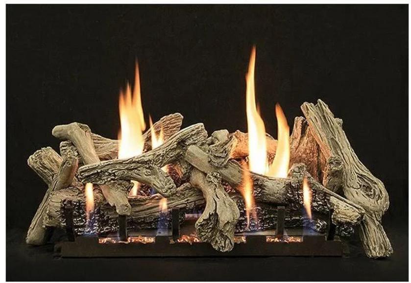 Click to watch driftwood burn