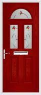 2 panel 2 square composite door fusion art glass