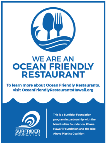 Ocean Friendly Restaurants Surfrider Foundation