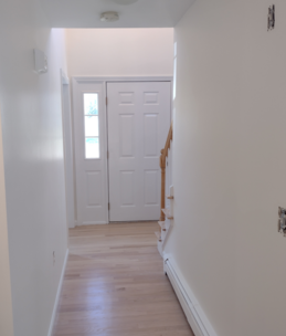 After painting hallway and foyer in Attleboro.