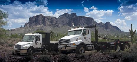 Snowman Recycling Center Trucks Superstition Mountain