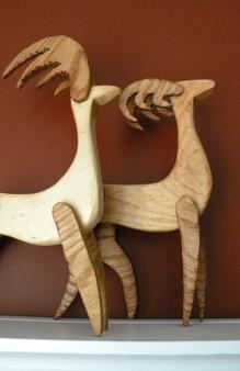 How to make scrap wood Reindeer Christmas decorations. FREE step by step instructions. www.DIYeasycrafts.com