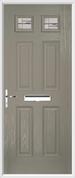 4 Panel 2 Square Composite Door regal corenet glass