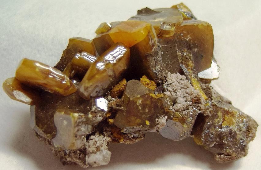 Wulfenite, Stevenson-Bennett Mine (Stephenson-Bennett Mine), Organ District, Organ Mts, Doña Ana County, New Mexico, USA, ex John Penrose Ambler