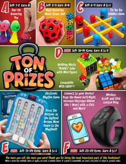 Tons of Prizes Elementary School Prize Brochure