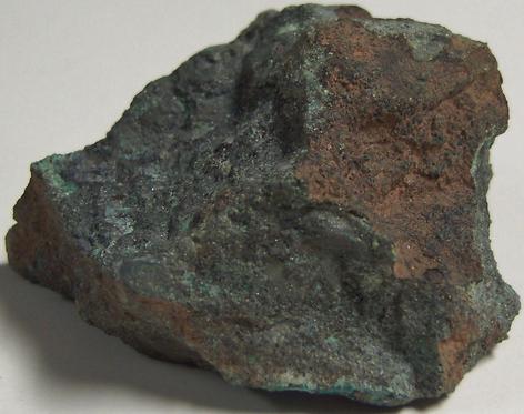 Pseudomalachite, Chrysocolla, manganese oxides, Schuyler Copper Mine (Schuyler Mine; Arlington Mine), North Arlington, Bergen County, New Jersey, USA