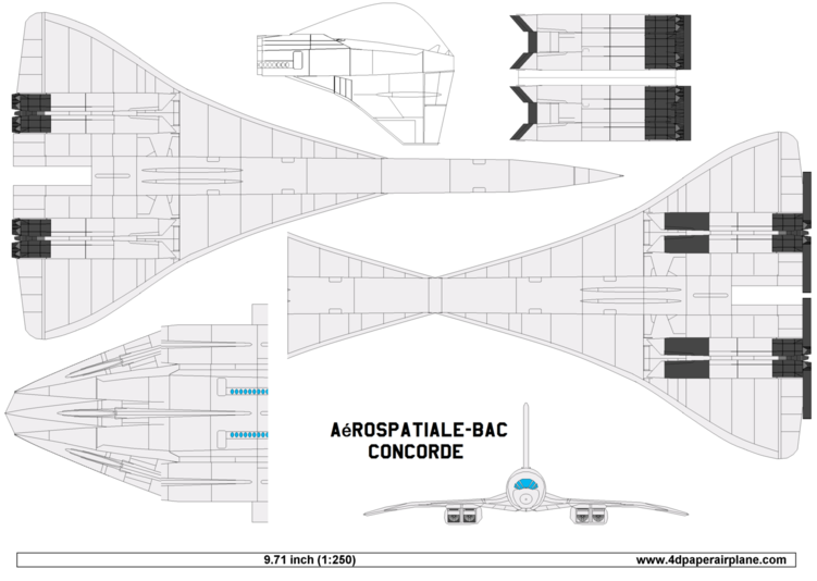 paper aircraft template design