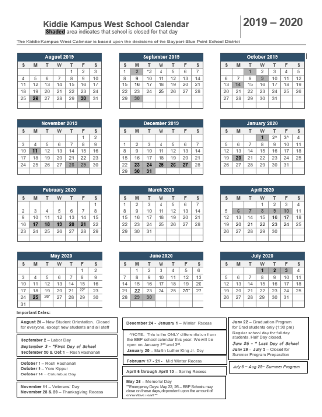 Calendars