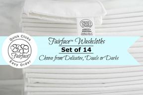 How to wash sensitive skin - soft and gentle - Fairface Washcloths set of 14