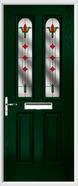 2 Panel 2 Arch Composite Door fleur-de-lys glass