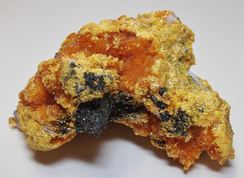 Orpiment & Baryte crystals- Quiruvilca Mine, Peru