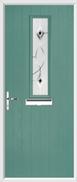 1 Square Composite Door fusion art glass