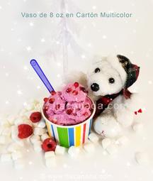 Copa de papel para helado, disponible en Bogota