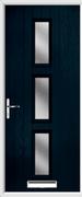 3 Square Composite Door obscure glass