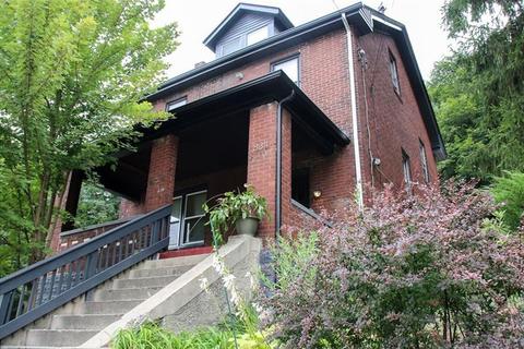 polish hill pittsburgh15219 commercial property urban industrial airbnb over sized lot large yard home