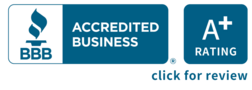 Better Business Bureau A + Accreditation Seal