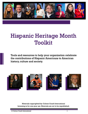 Hispanic Heritage Month Toolkit Title Page