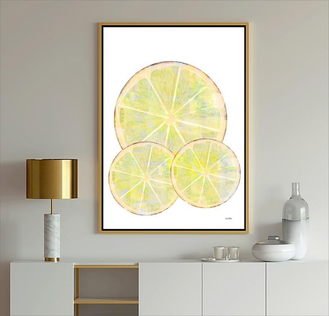 multi-color abstract art, #lemons, #lemon art, #citrus Art, #abstract art, #dubois art, #modern art