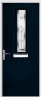 1 Square Composite Door regal sapphire glass