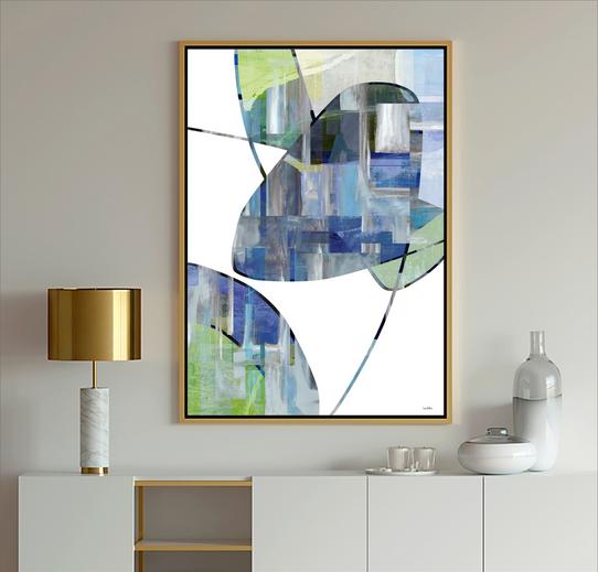 Multi-Color Abstract art, #abstract art, #geometric, #Blue, Dubois Art, #Blue Art, #modern art, #abstract art