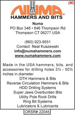 Numa Hammers, Rock Drilling Tools