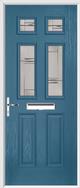 2 Panel 4 Square Composite Door regal corenet glass