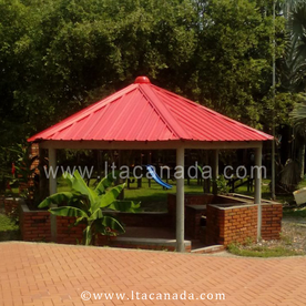 Teja termoacustica roja en PVC